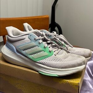 Adidas Light Purple and Mint Green Running Shoes